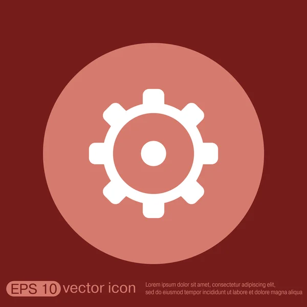 Cogwheel setting and repair icon — Stock Vector