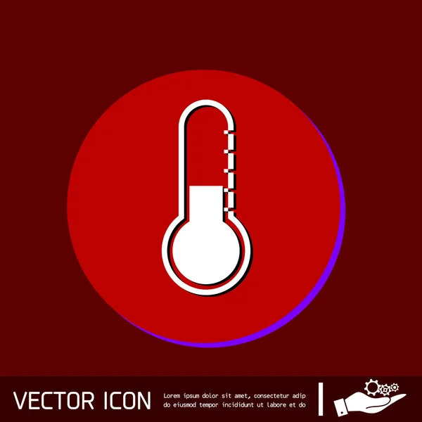 Thermometer icon temperature symbol — Stock Vector