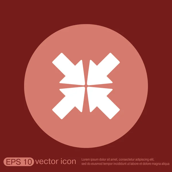 Mover las flechas signo icono — Vector de stock