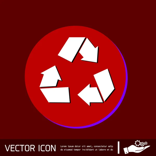 Icono ambiental flecha — Vector de stock