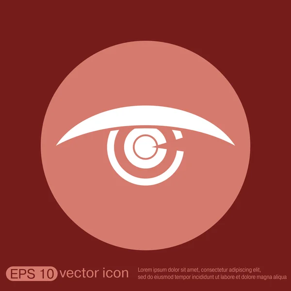 Icono de signo ocular — Vector de stock