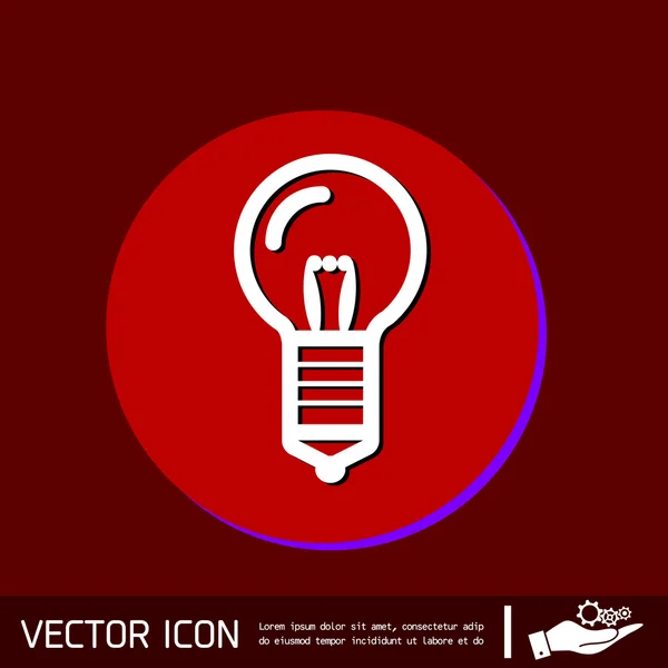 Incandescent lamp icon — Stock Vector