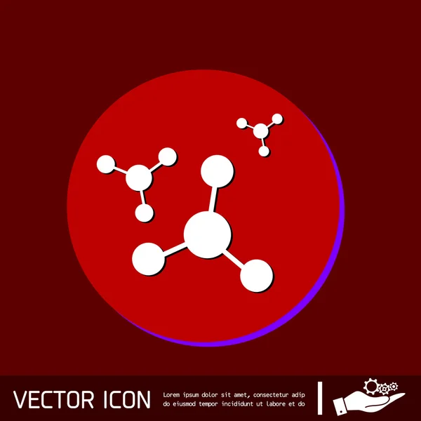 Icône de molécule atome — Image vectorielle