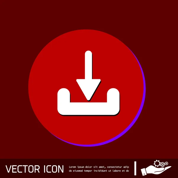 Download arrow sign icon — Stock Vector