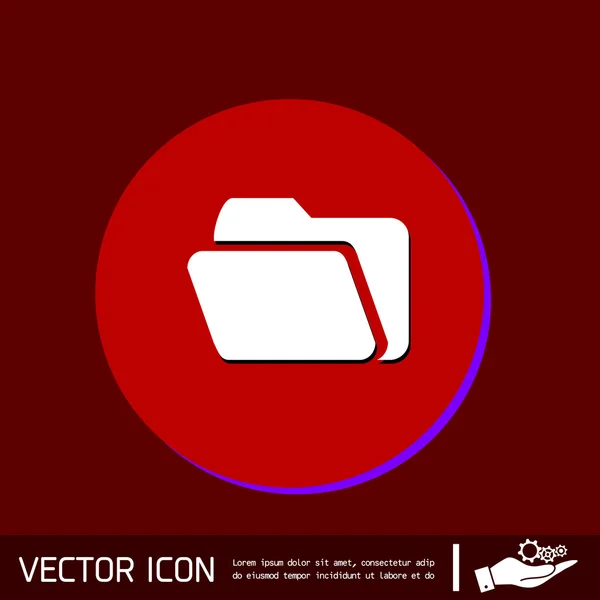 Carpeta para icono de documentos — Vector de stock