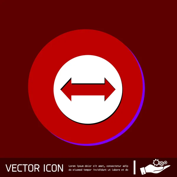 Ikon panah web - Stok Vektor