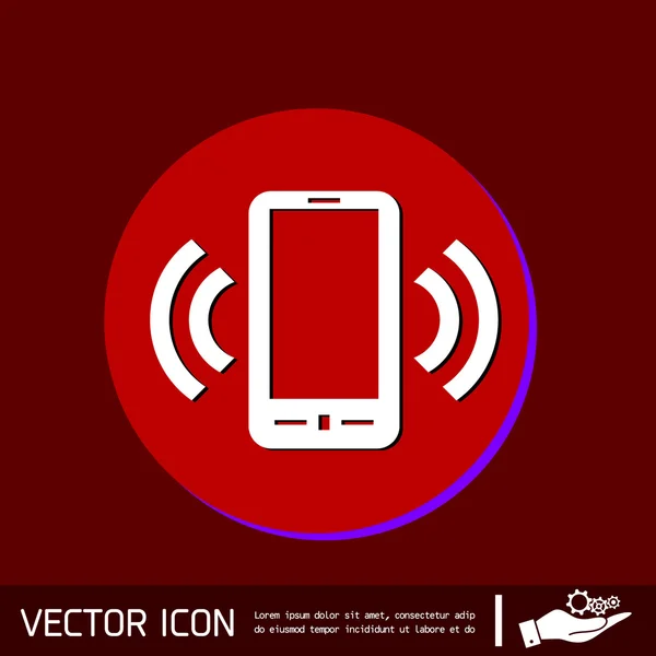 Beltoon telefoon, gesprek — Stockvector