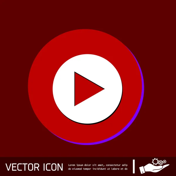 Play web icon — Stock Vector