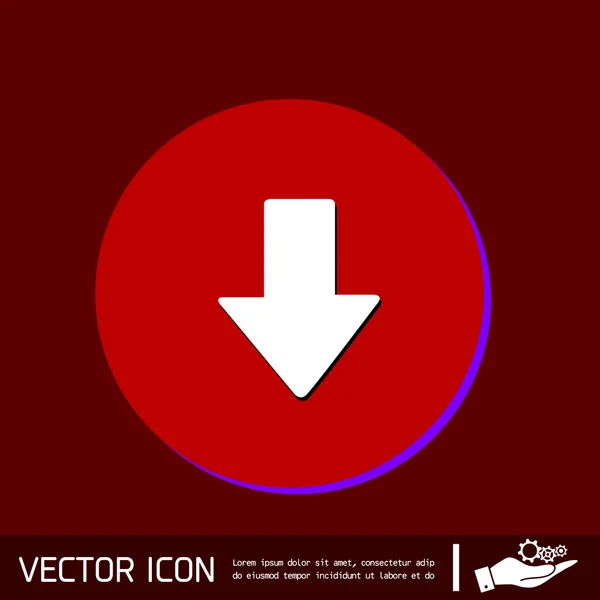 Pictograma săgeată web — Vector de stoc