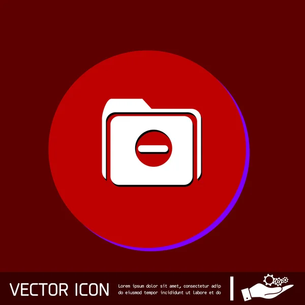 Map voor documenten pictogram — Stockvector