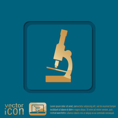 Mikroskop işareti simgesi