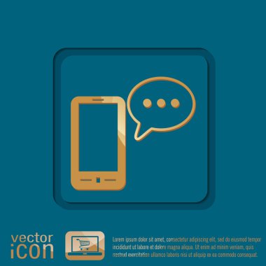 Smartphone ile diyalog konuşan bulut