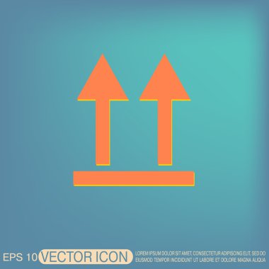 Kırılgan sembol simge.