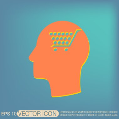 Siluet simge kafa mi