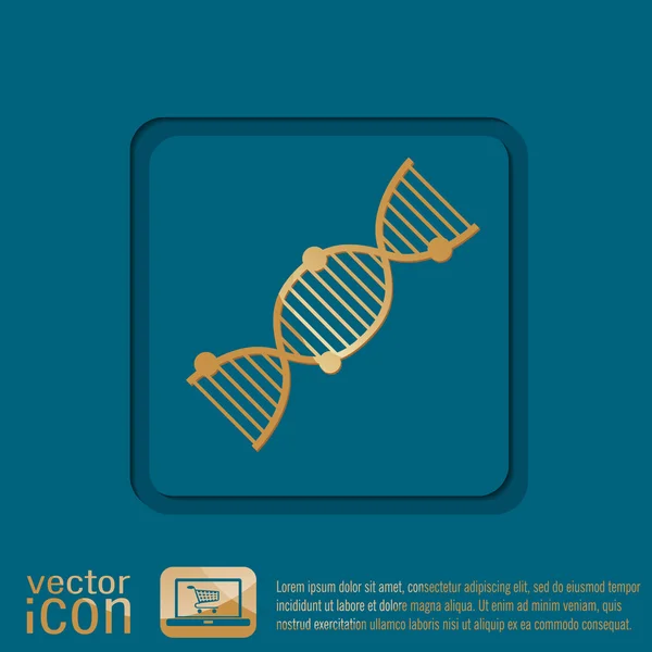 DNA helix pictogram — Stockvector