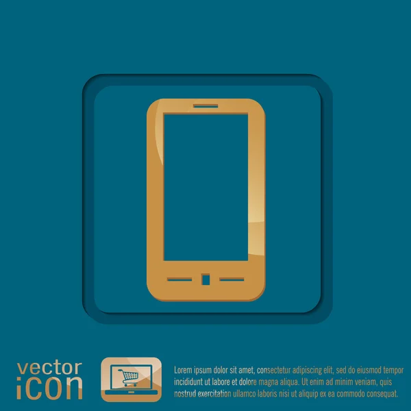 Icono de signo Smartphone — Archivo Imágenes Vectoriales