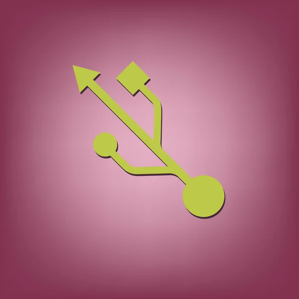 USB-symboolpictogram — Stockvector