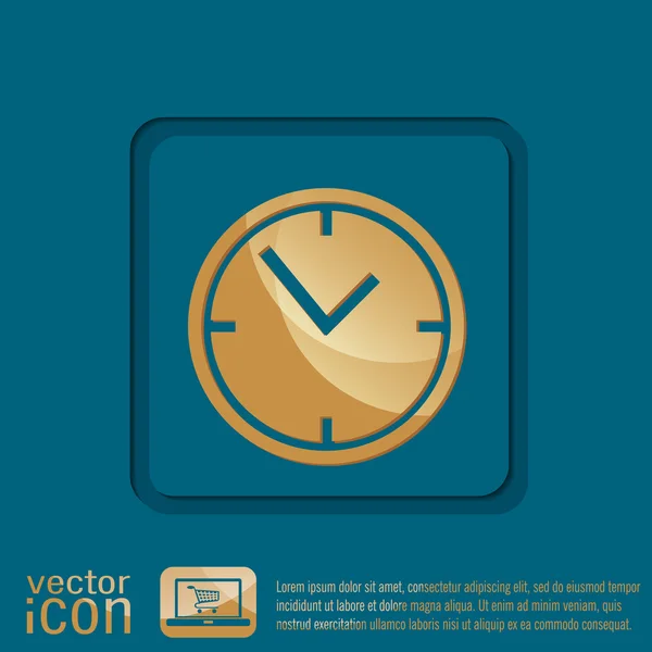 Clock watches icon — Stock Vector