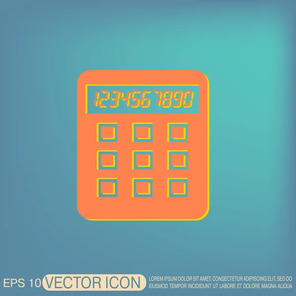 Calculator office sign icon — Stock Vector