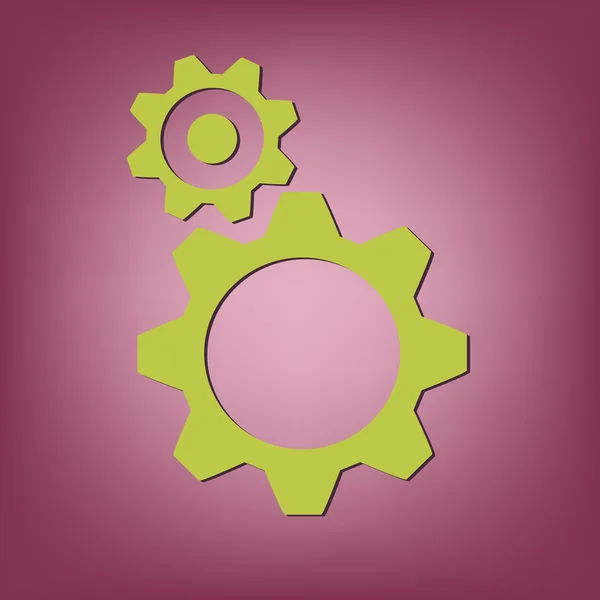 Cogwheel setting and repair icon — Stock Vector