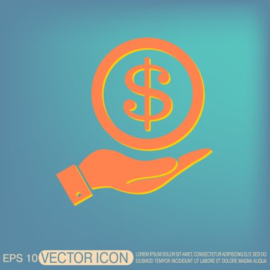 El ele tutuşan dolar.