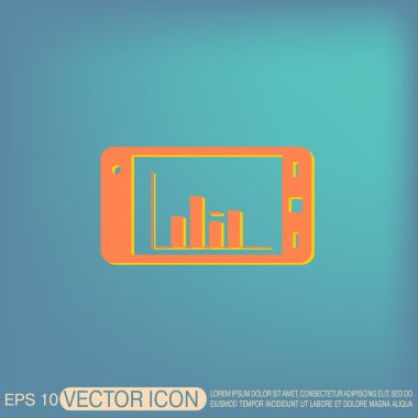 Smartphone ile diyagram simgesi