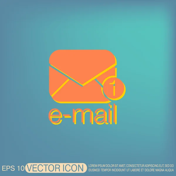 Postal envelope icon — Stock Vector