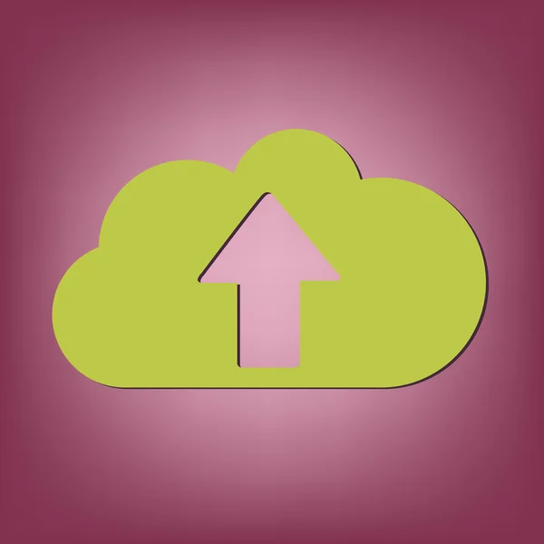 Cloud download pictogram — Stockvector