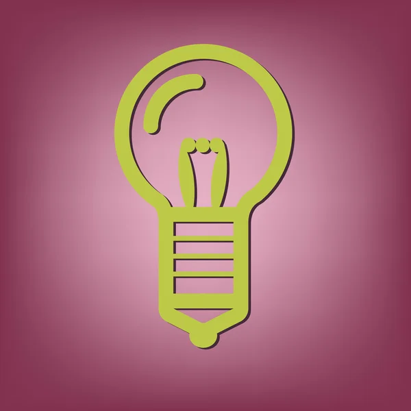 Incandescent lamp icon — Stock Vector