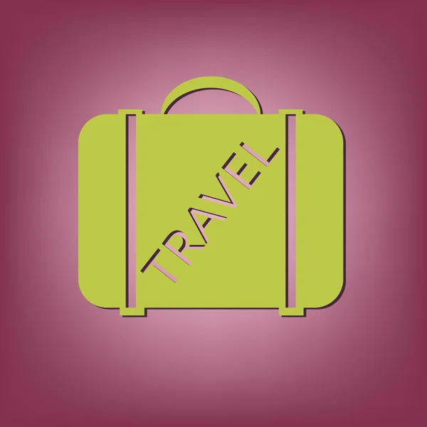 为旅行手提箱的象征 — 图库矢量图片