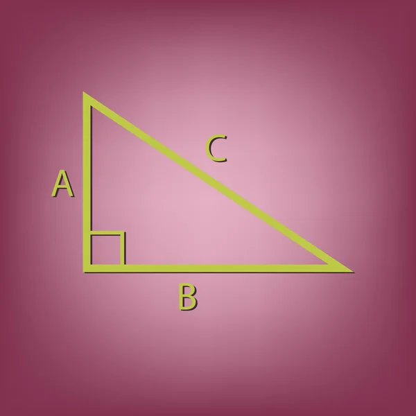 Mathe-Symbol-Dreieck — Stockvektor