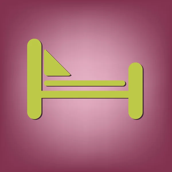 Symbole de lit signe — Image vectorielle