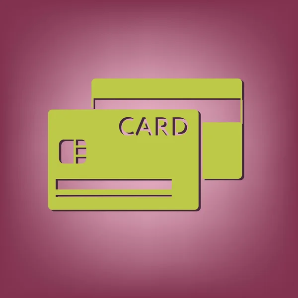 Значок кредитной карты — стоковый вектор