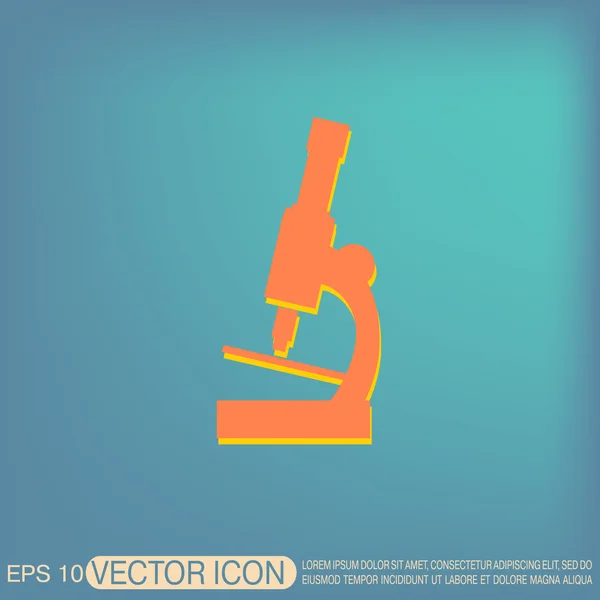 Microscope symbol icon — Stock Vector