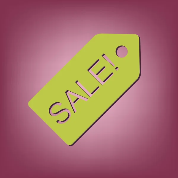 Ícone de sinal de etiqueta de venda — Vetor de Stock