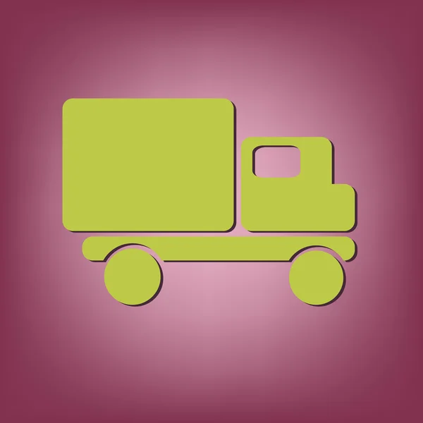 Lastebil. Logistisk ikon – stockvektor