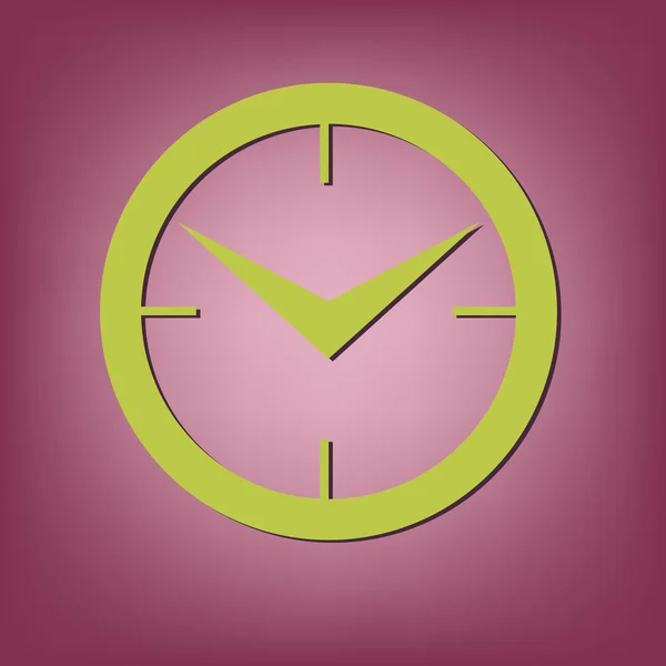 Klok, pictogram horloge — Stockvector