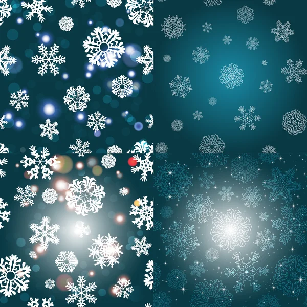 Snowflake Seamless Pattern — Stock Vector