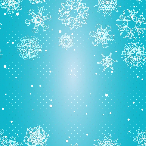 Νιφάδα χιονιού χωρίς ραφή μοτίβο — Διανυσματικό Αρχείο