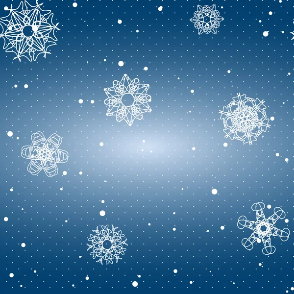 雪花般的无缝图案 — 图库矢量图片