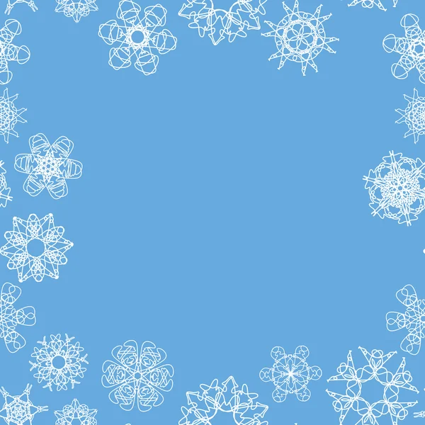 雪片シームレスパターン — ストックベクタ