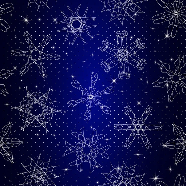 Noel ve yeni yıl kar tanesi desen