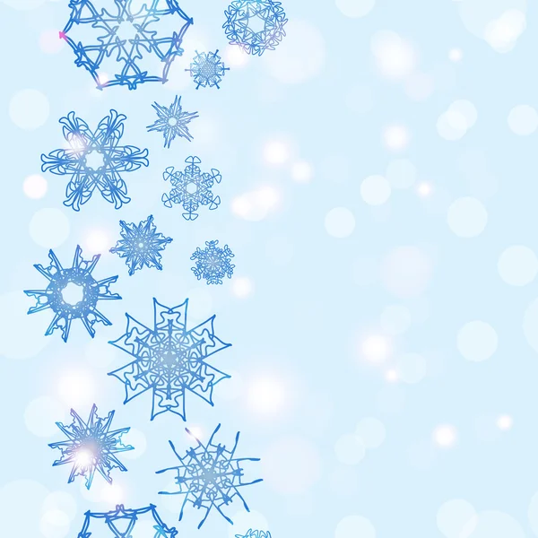 Vánoční sněhová vločka vzor — Stockový vektor