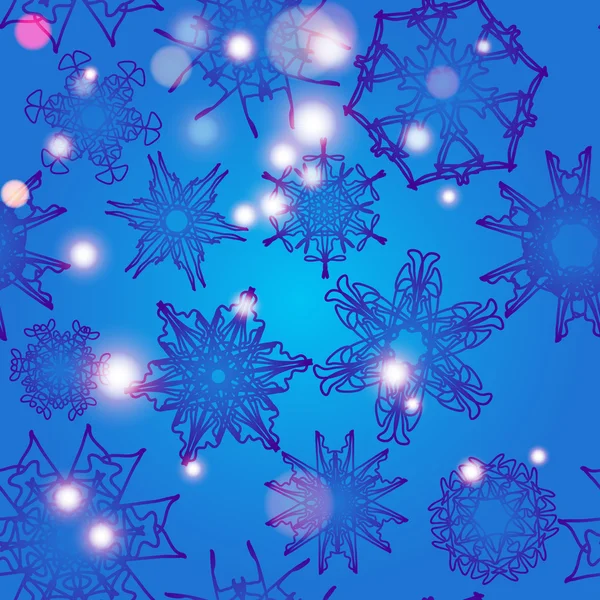 Christmas Snowflake Pattern — Stock Vector