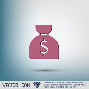 çanta dolusu para simgesi