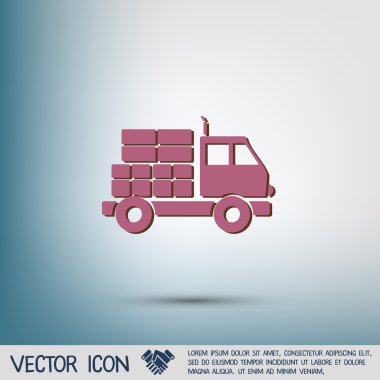 Kamyon lojistik simgesi