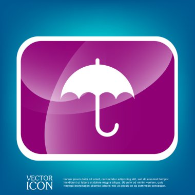Şemsiye koruma yağmur simgesi