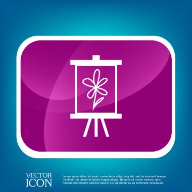 Şövale resmi simgesi ile