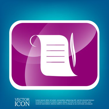 Kağıt simgesi eski parşömen levha