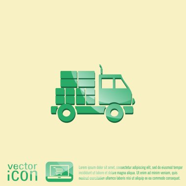 Kamyon lojistik simgesi